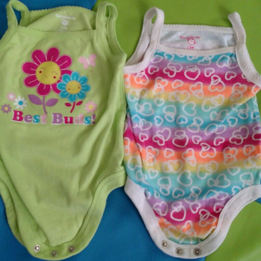 Spring bodysuits lot 6 to 9 months